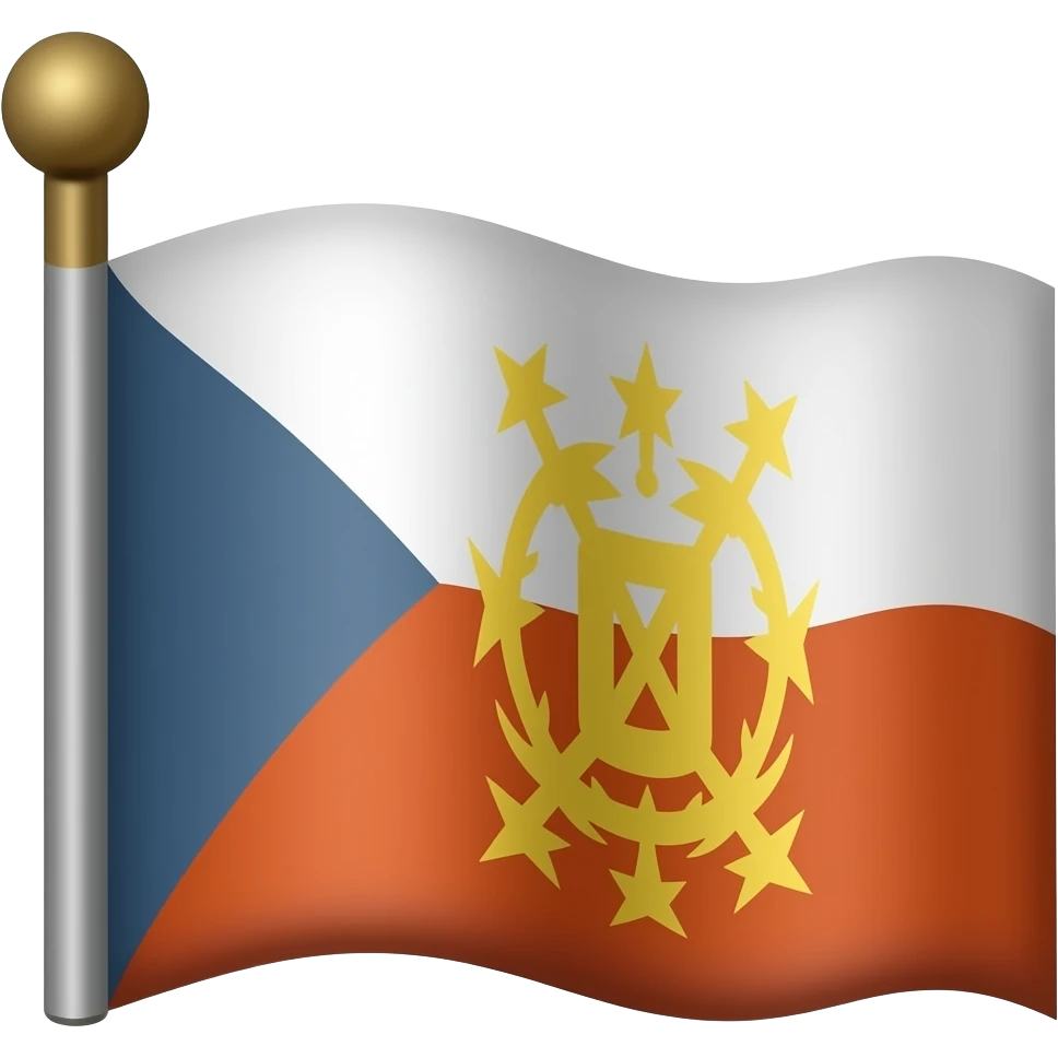 Flag different shapes emoji