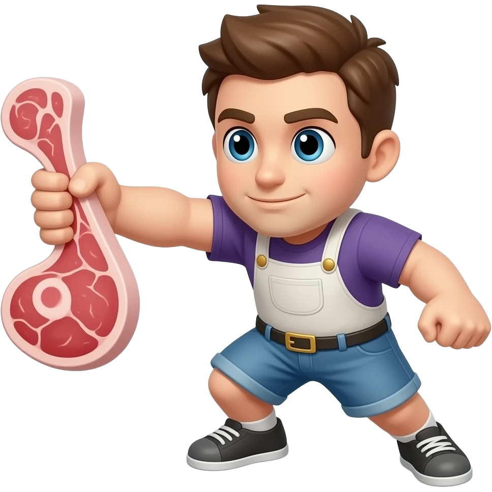 Punching meat emoji