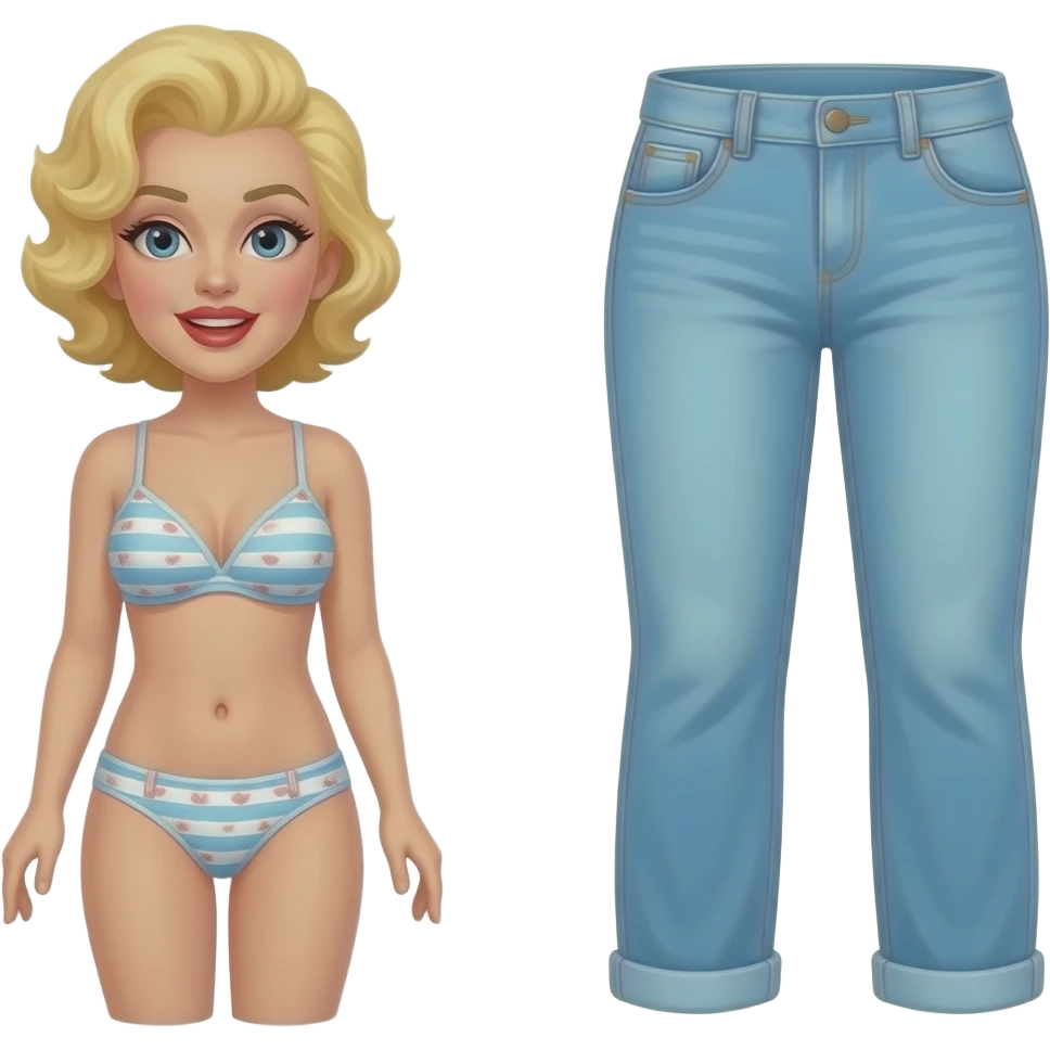 👗+🌬+🩲+👙=Marilyn Monroe To See Panties And Belly Button. emoji