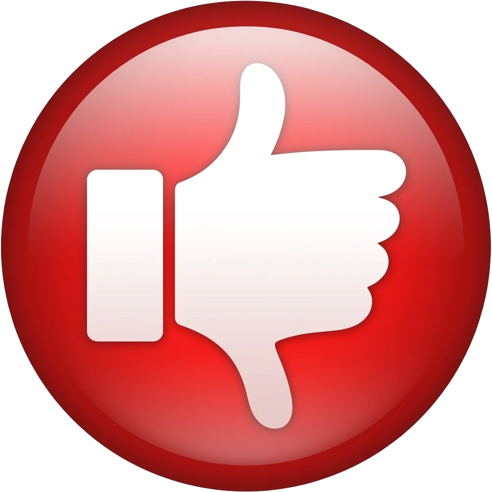 dislike button emoji