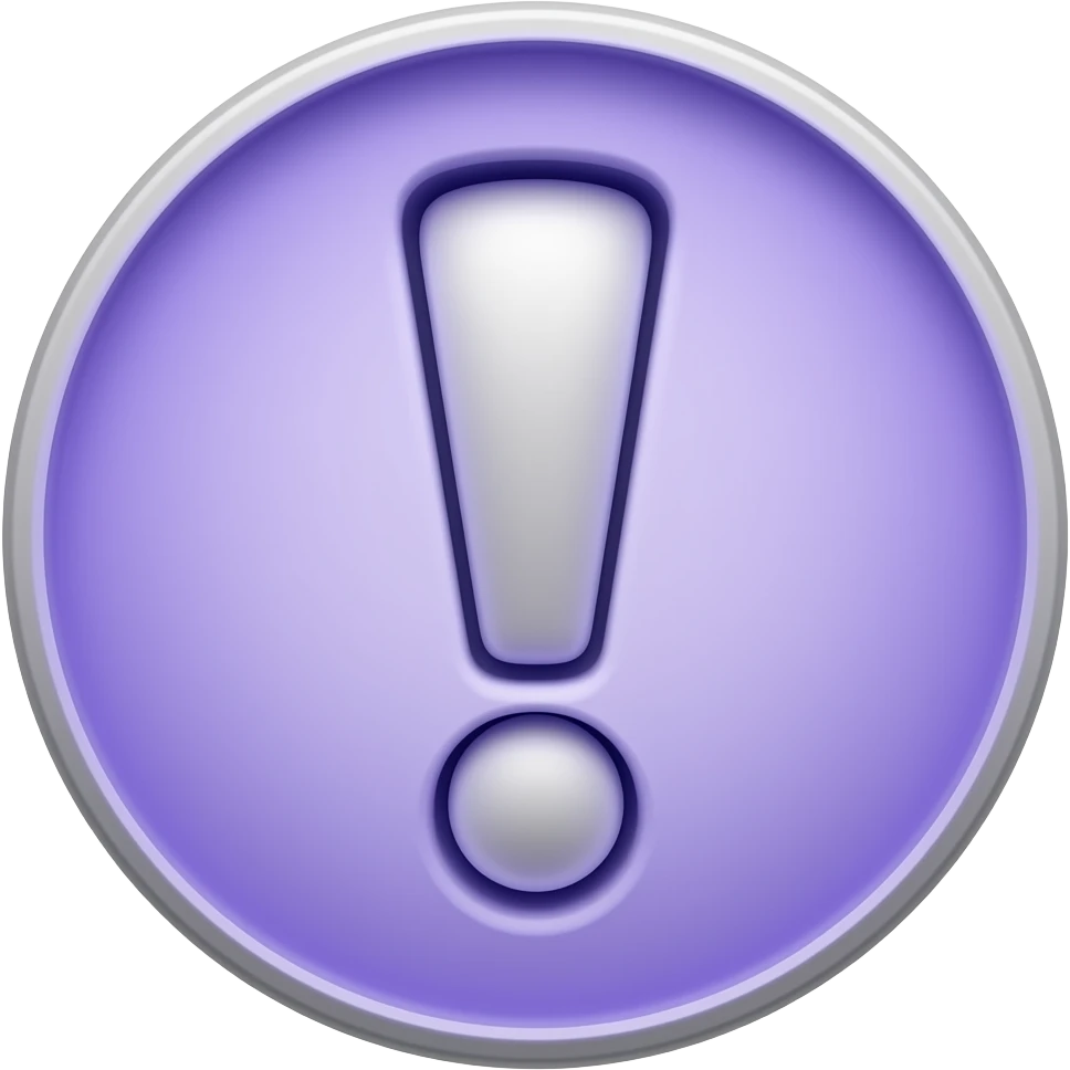 exclamation mark purple emoji
