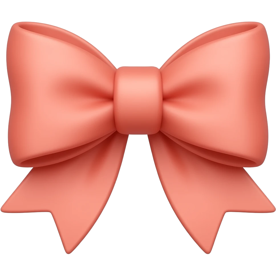 cute #ffcad4 bow emoji