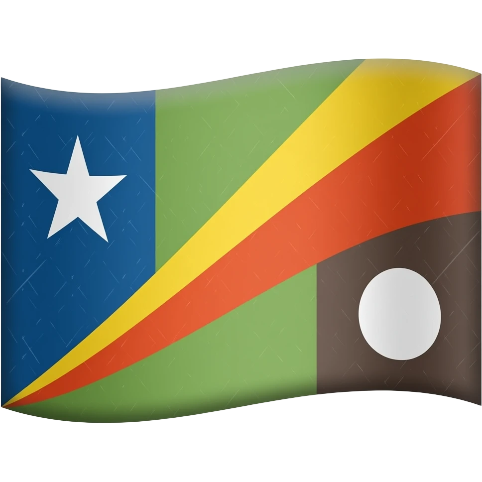cartoonish style flag emoji