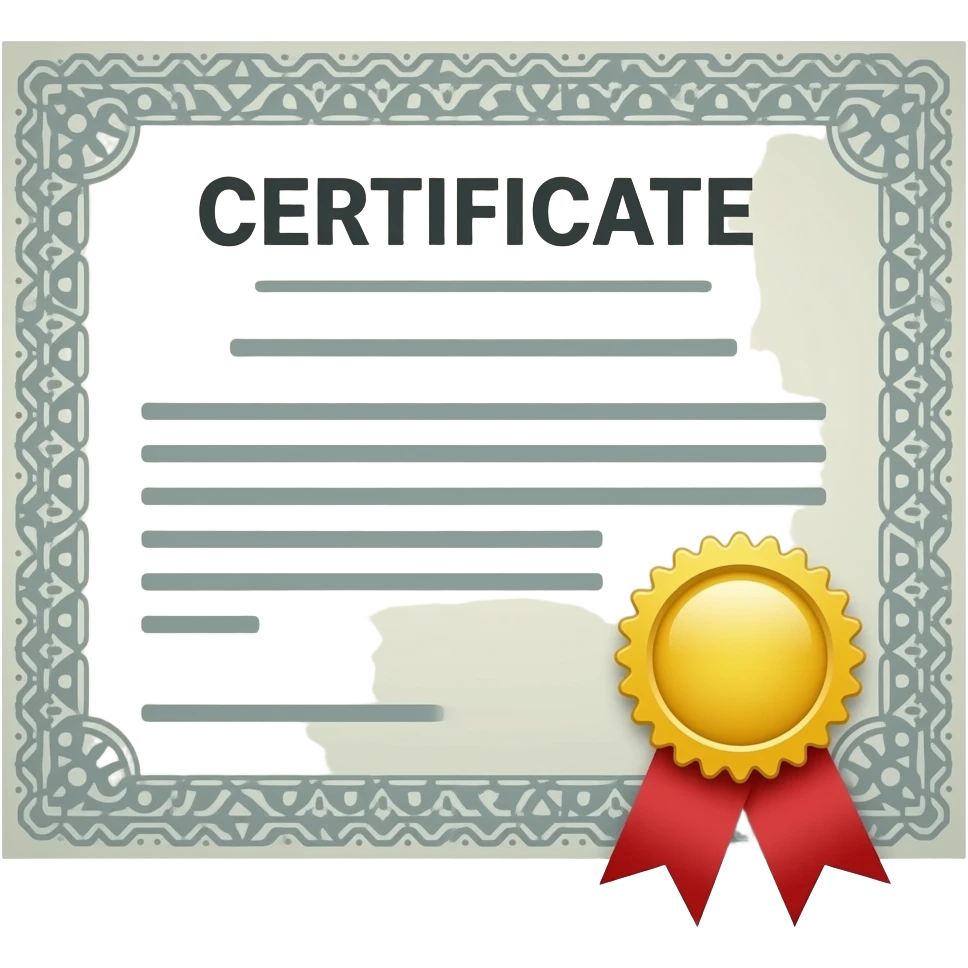 Certificat meta emoji