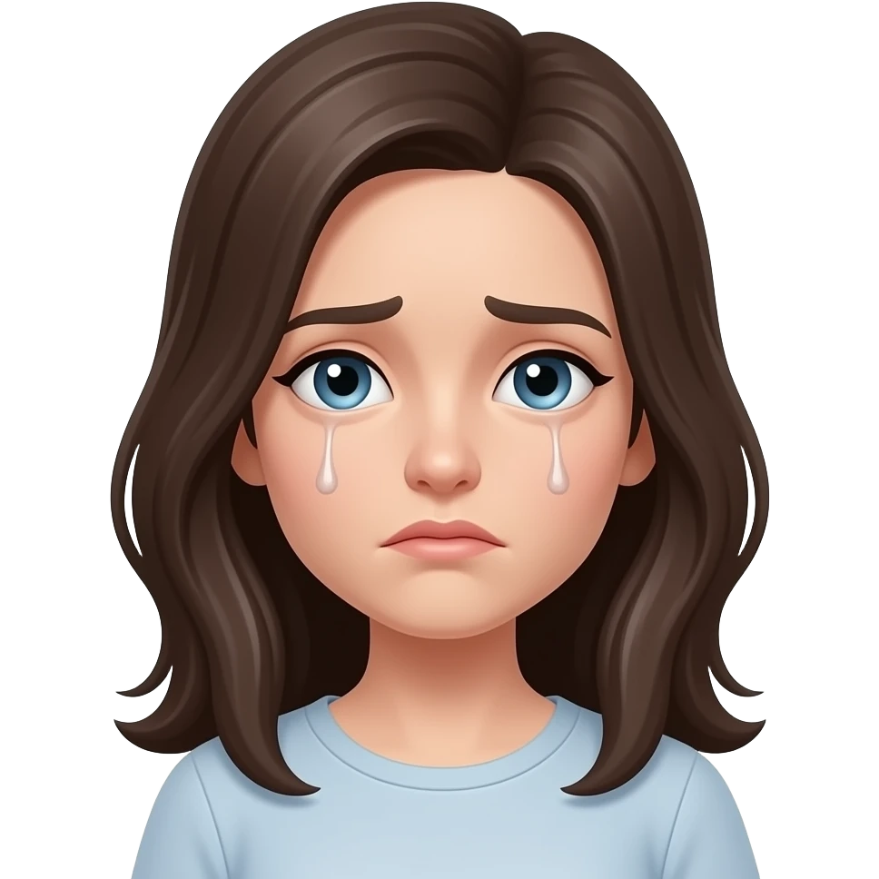 mujer triste emoji
