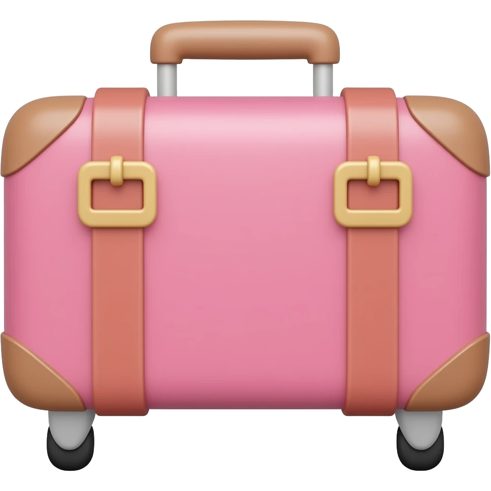 suitcase pink emoji