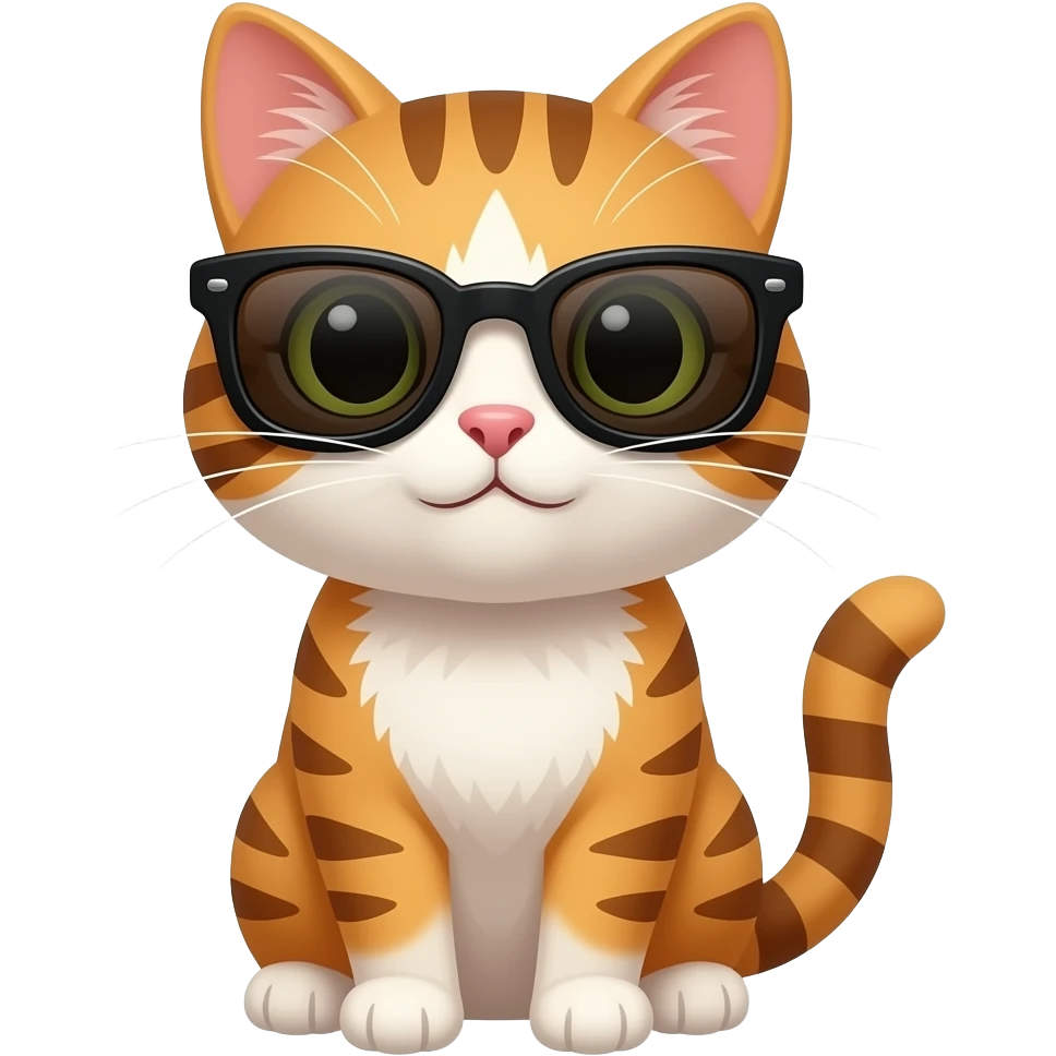 Cat wearing sunglasses emoji