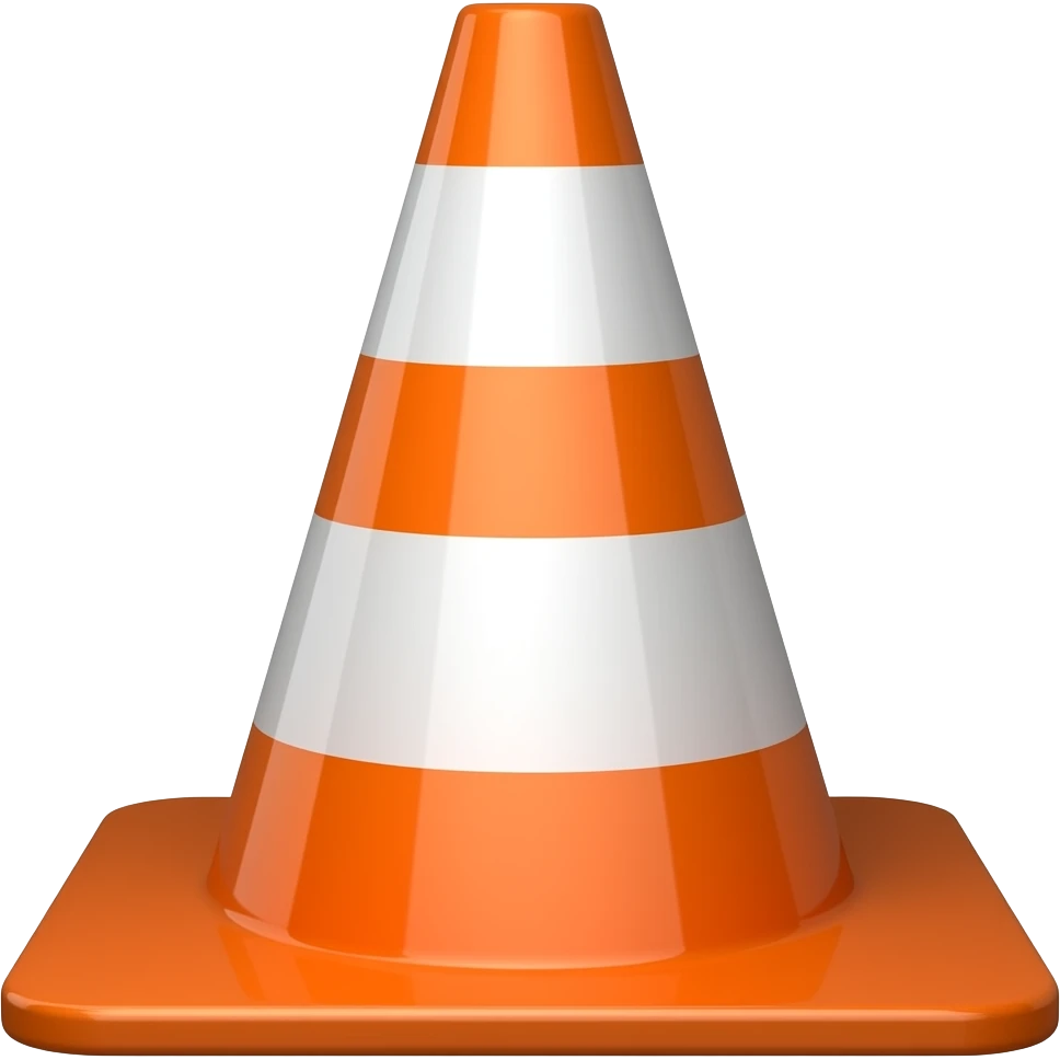 trafic cone emoji