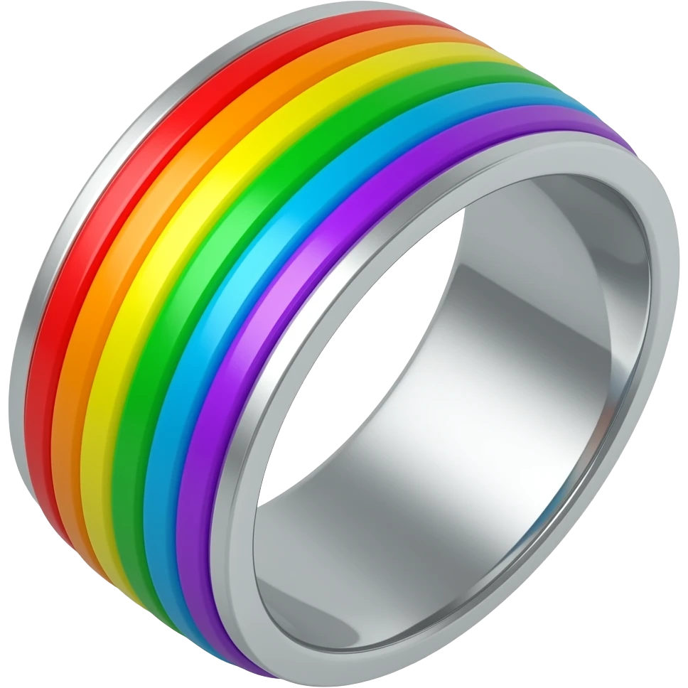 rainbow metal Ø emoji