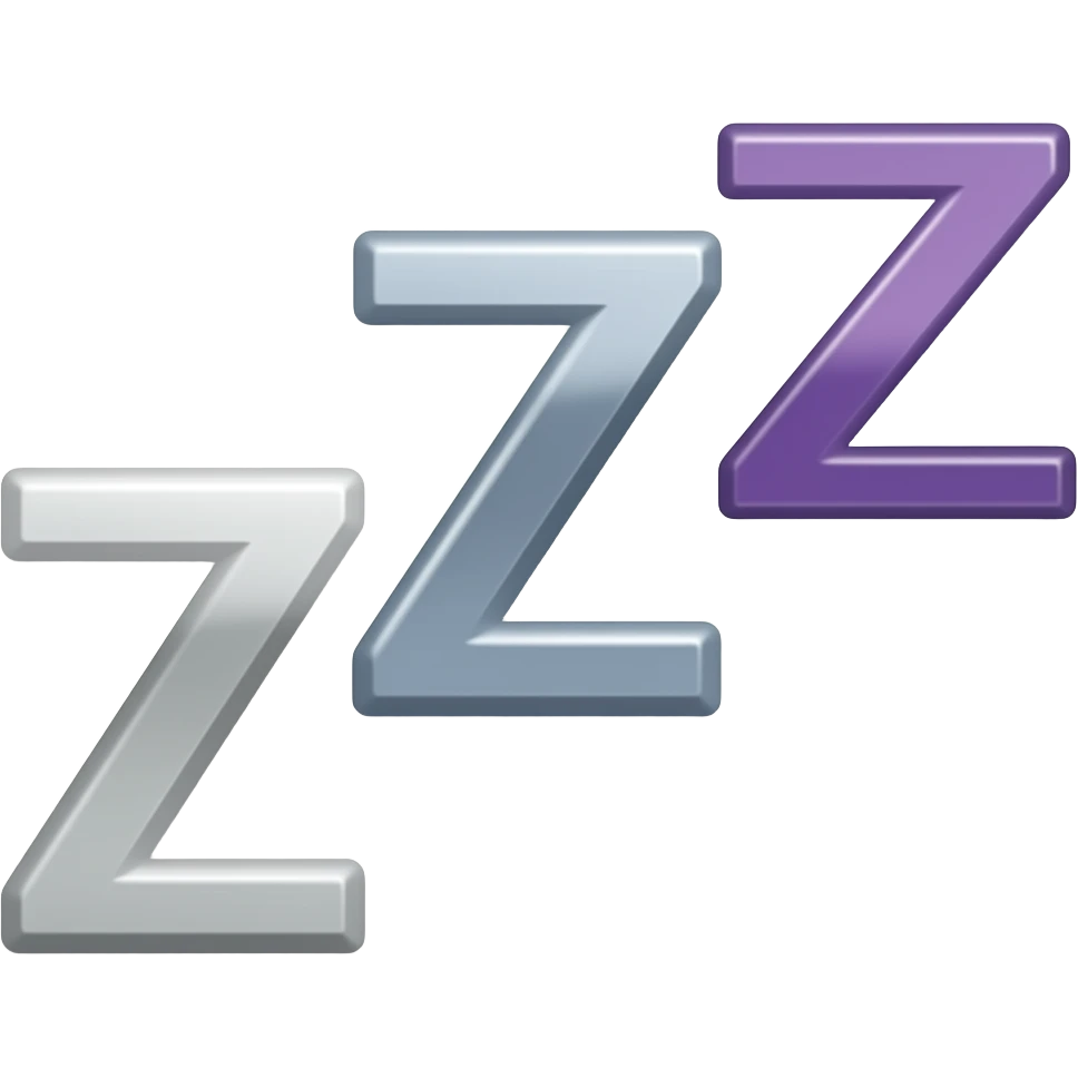 Letters zZz emoji