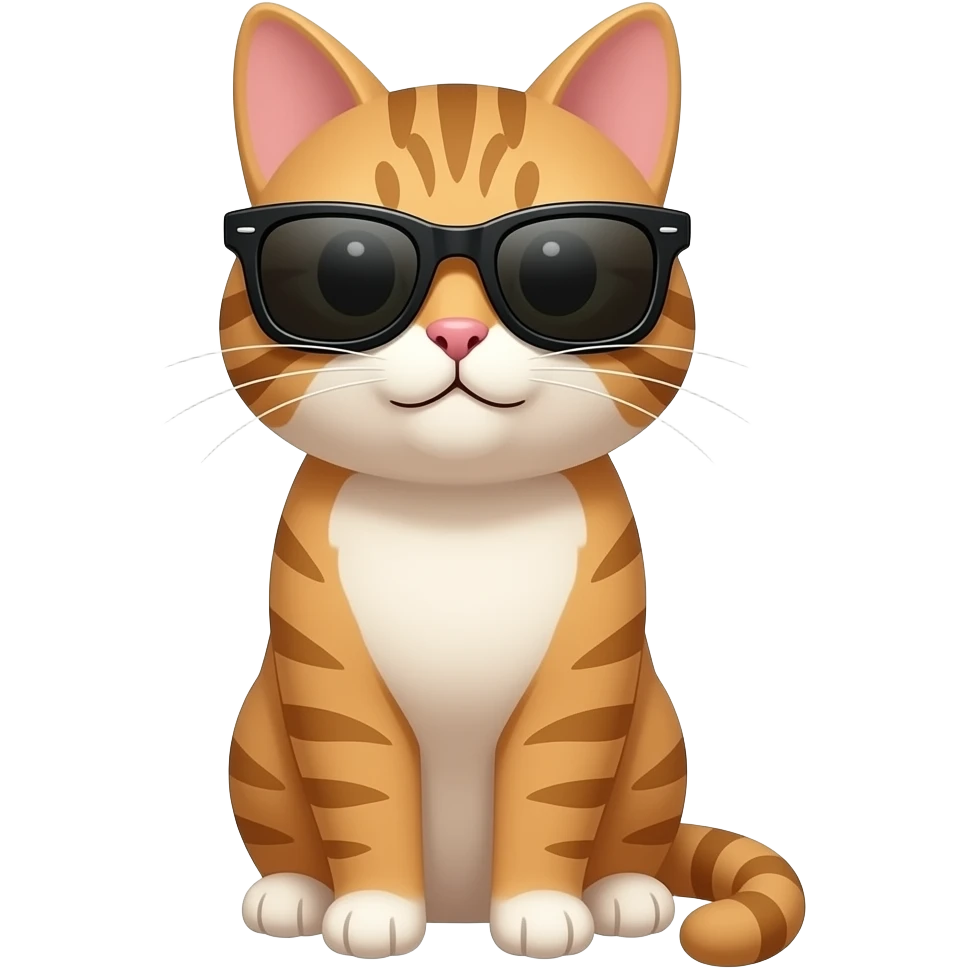 Cat wearing sunglasses emoji