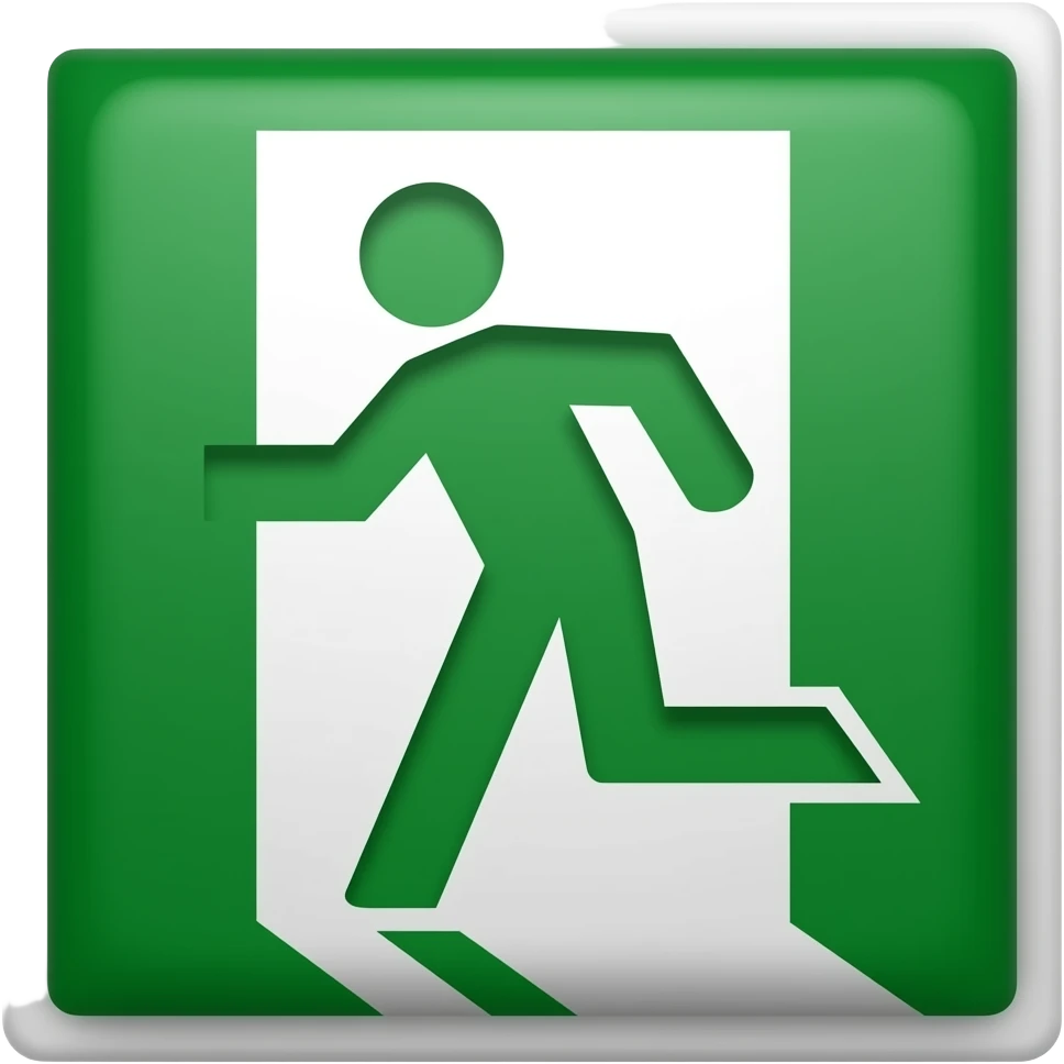 EMERGENCY EXIT emoji