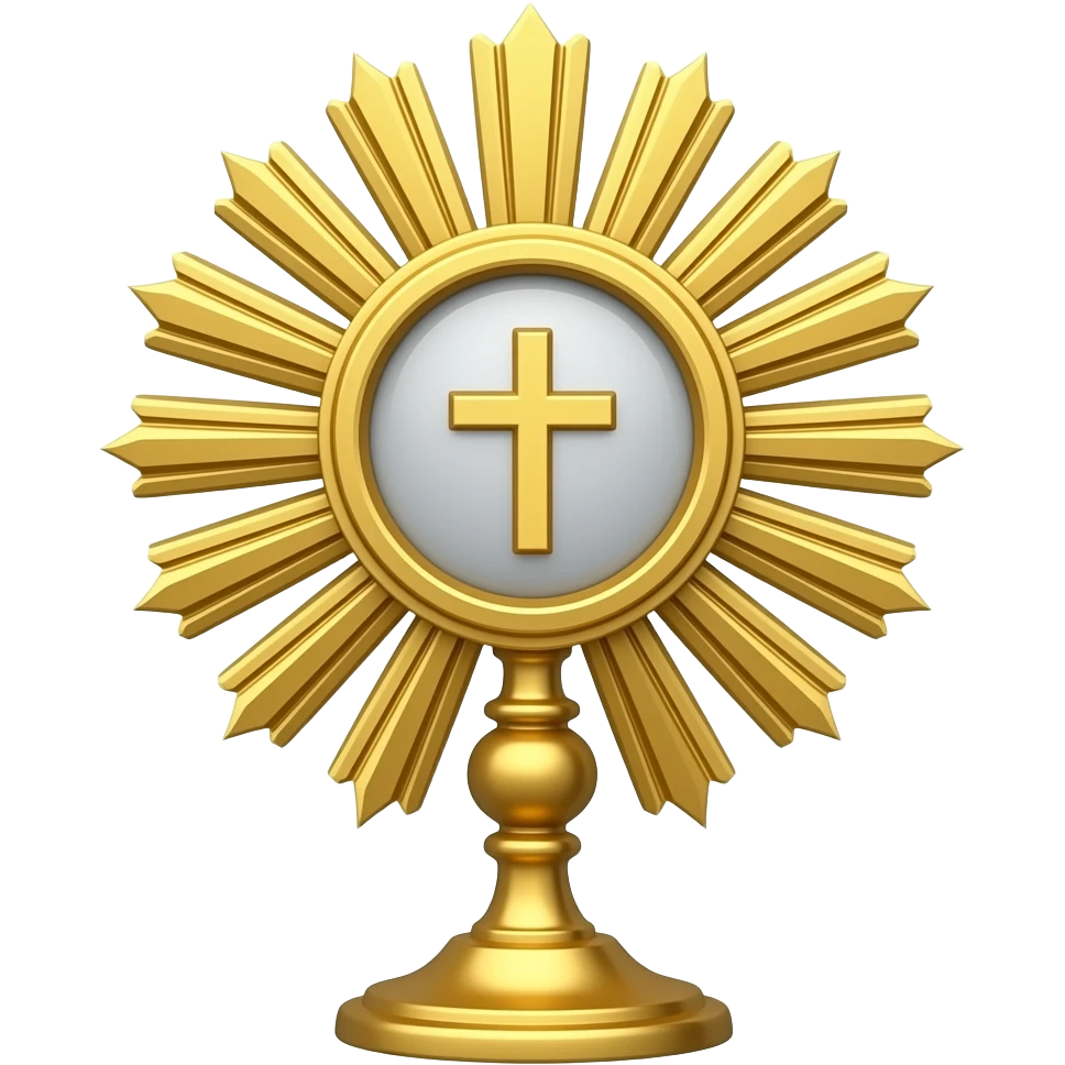 hóstia no ostensório emoji