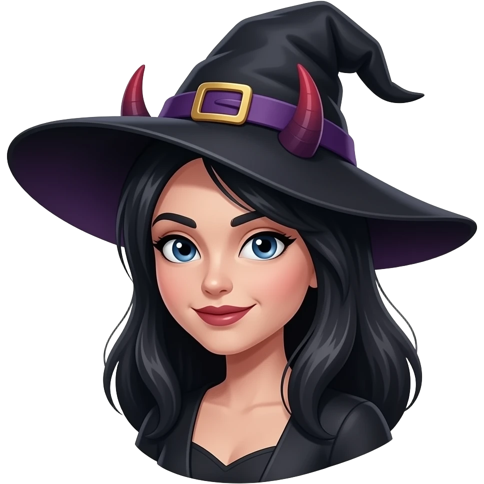 Witch with Devil dark emoji