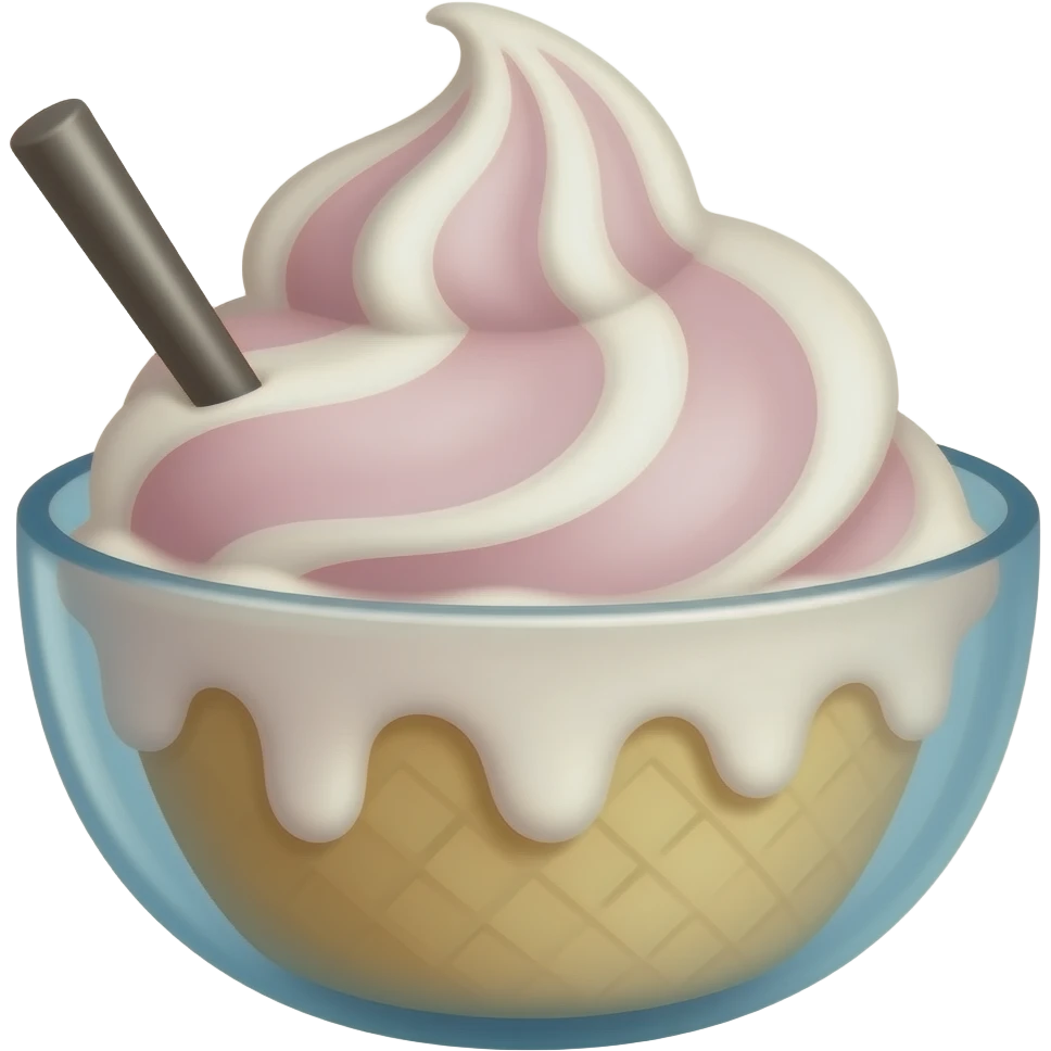 صحن مثلجات emoji