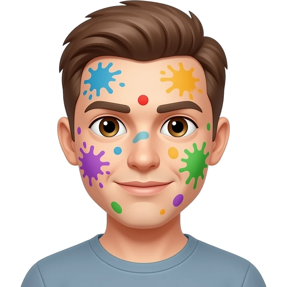 Splatter on face emoji
