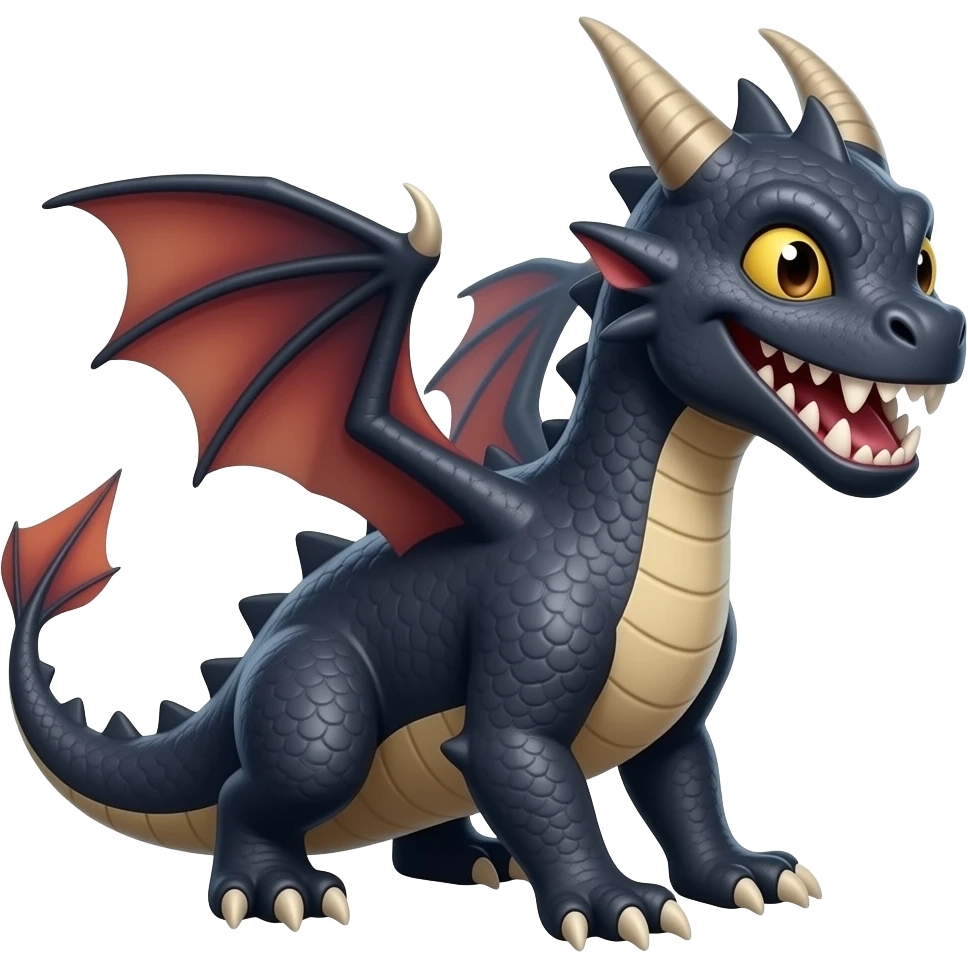 toothless the dragon emoji