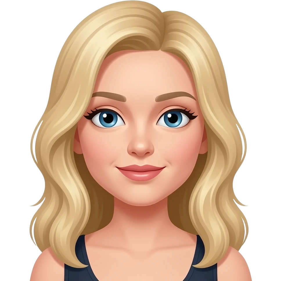 یک زن مو بلوند emoji