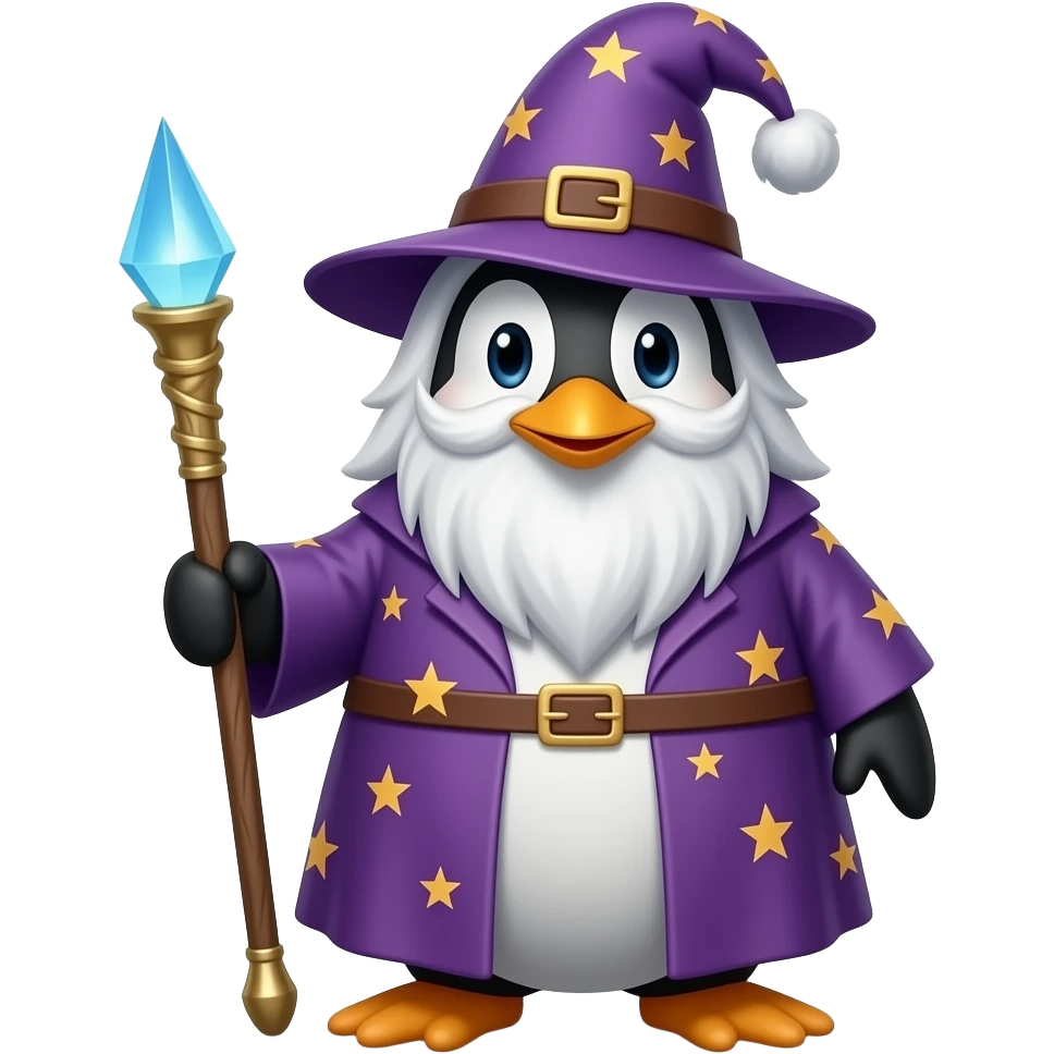 Penguin Wizard emoji