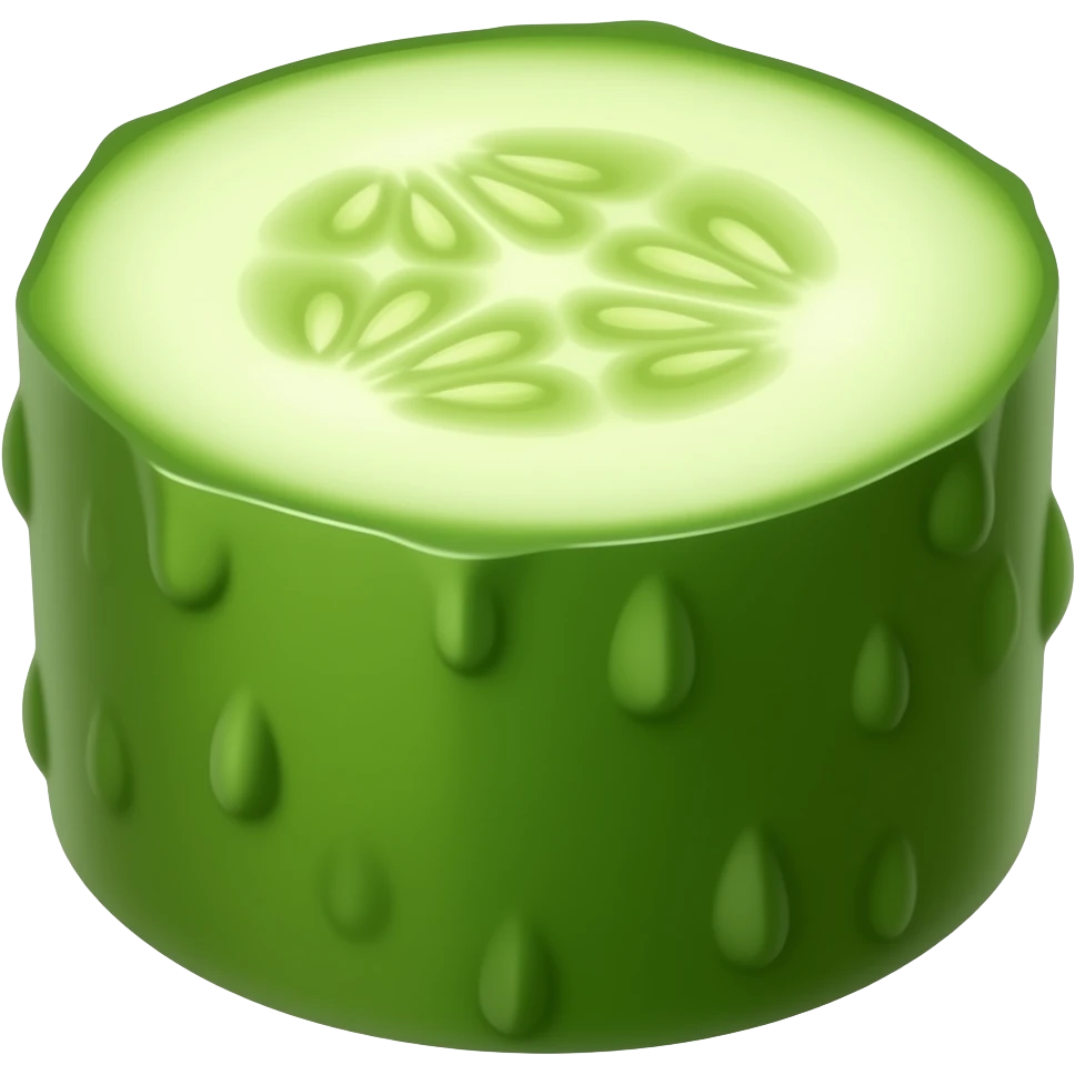 chopped cucumber emoji