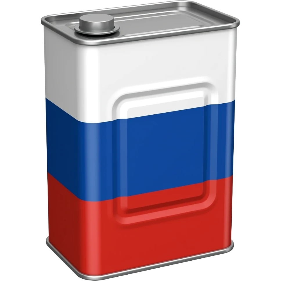 канистра с нефтью и флагом россии emoji