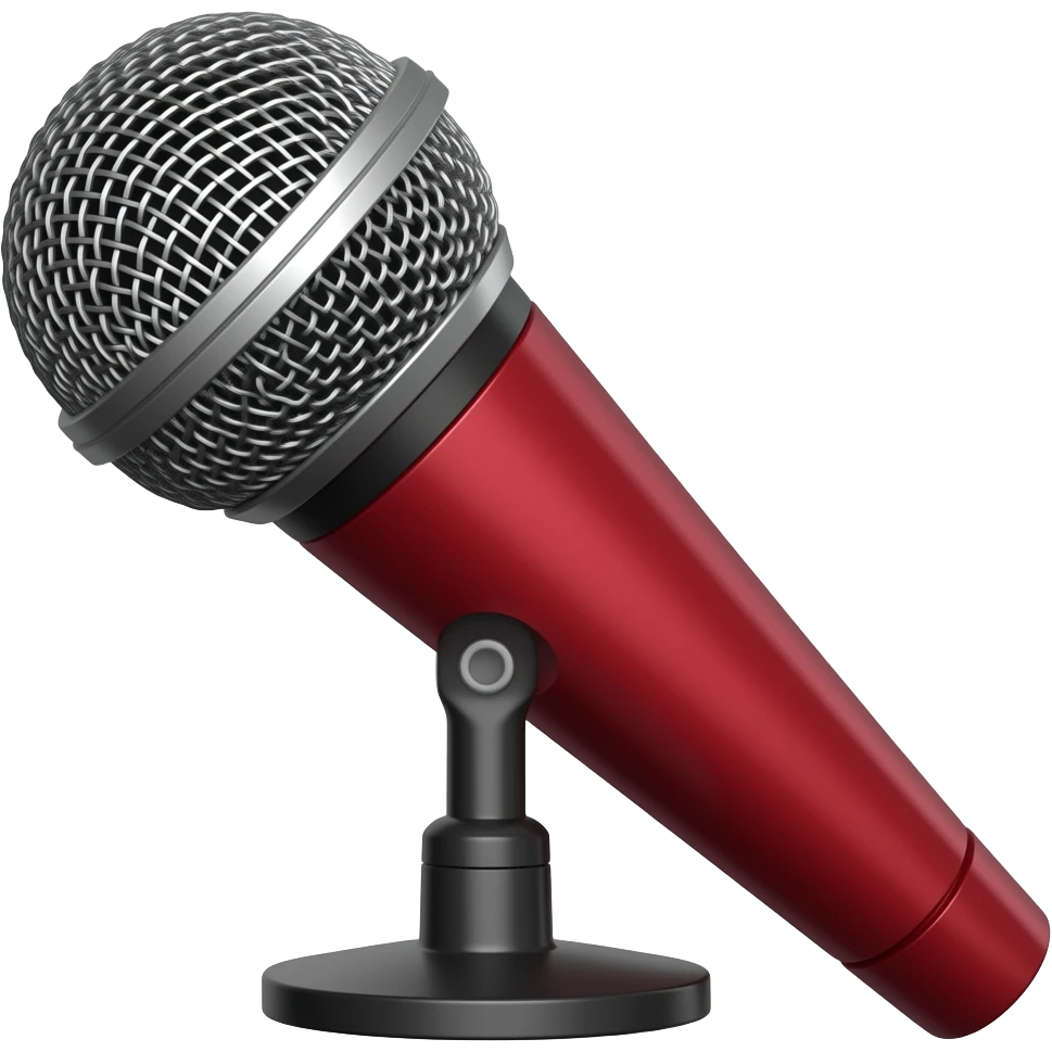 microphone red emoji