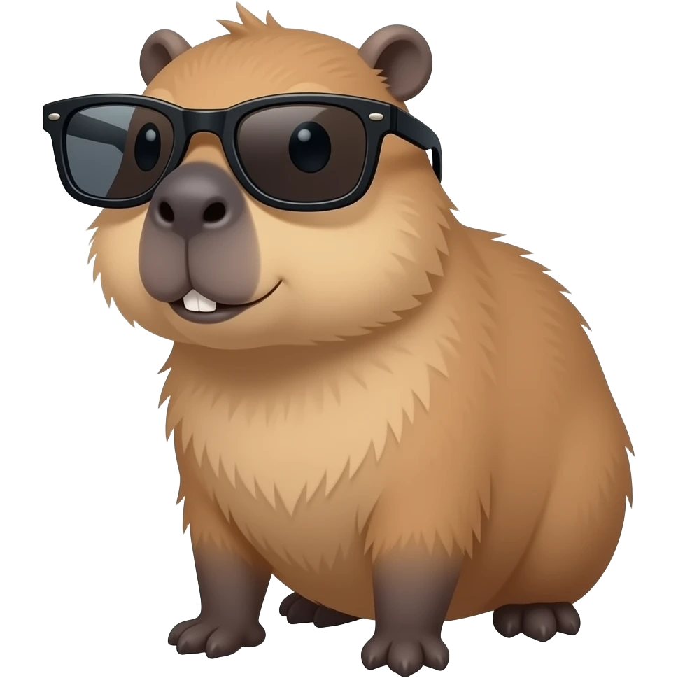 capybara wearing shades emoji