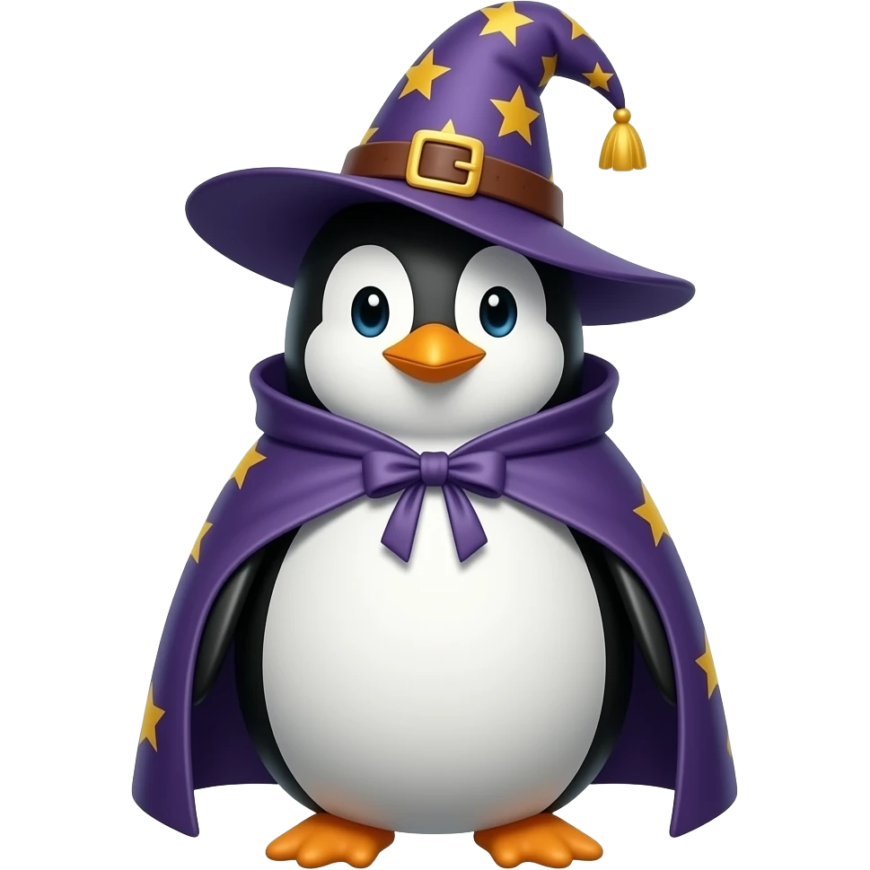Penguin Wizard emoji