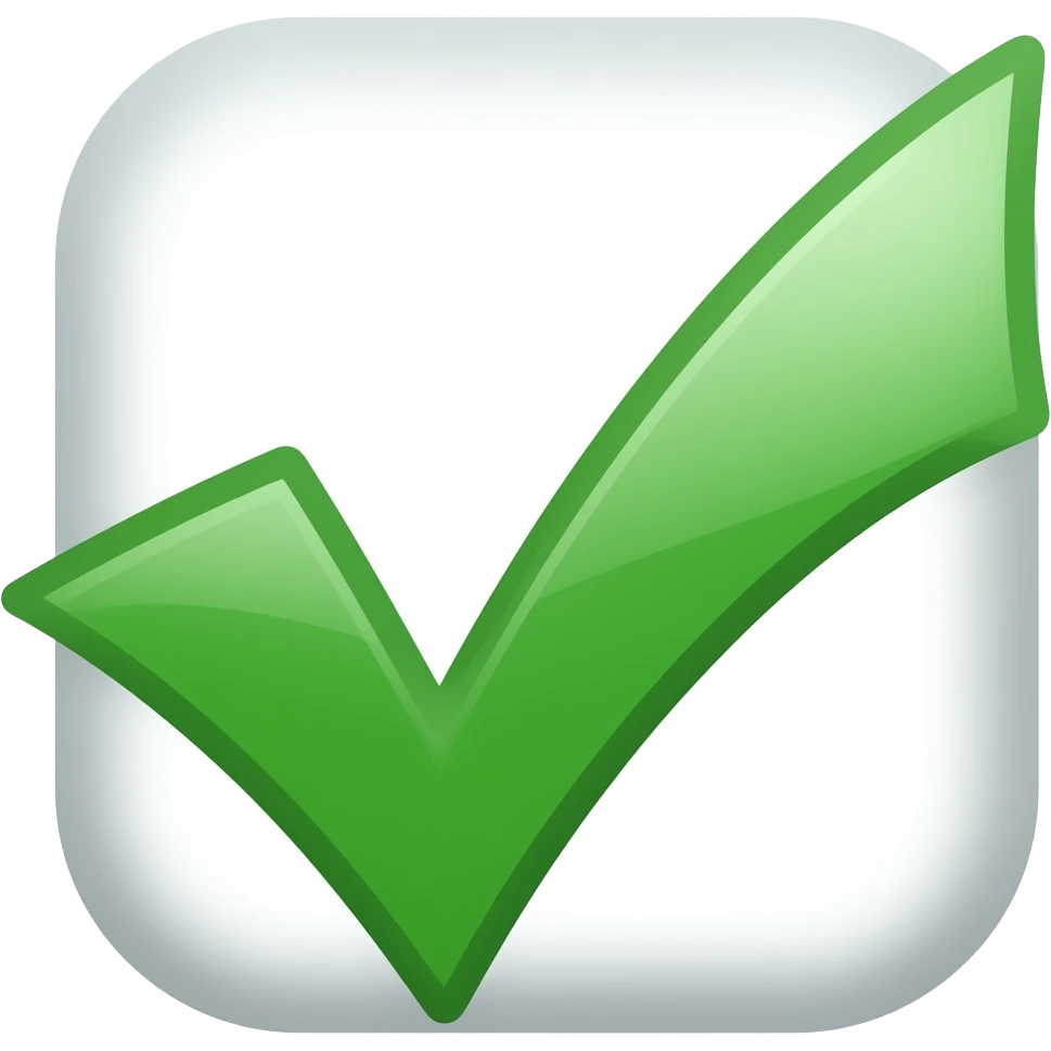 ✓ checkmark emoji