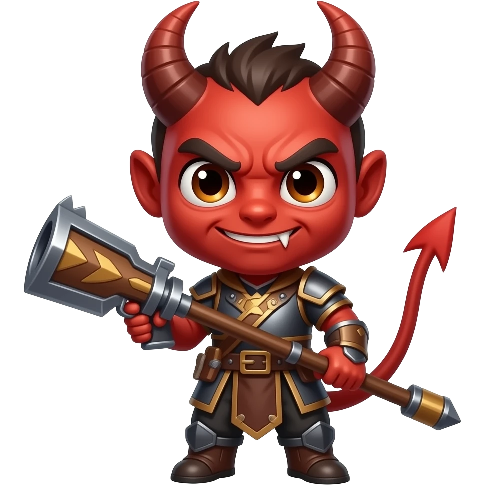 👹 con arma emoji