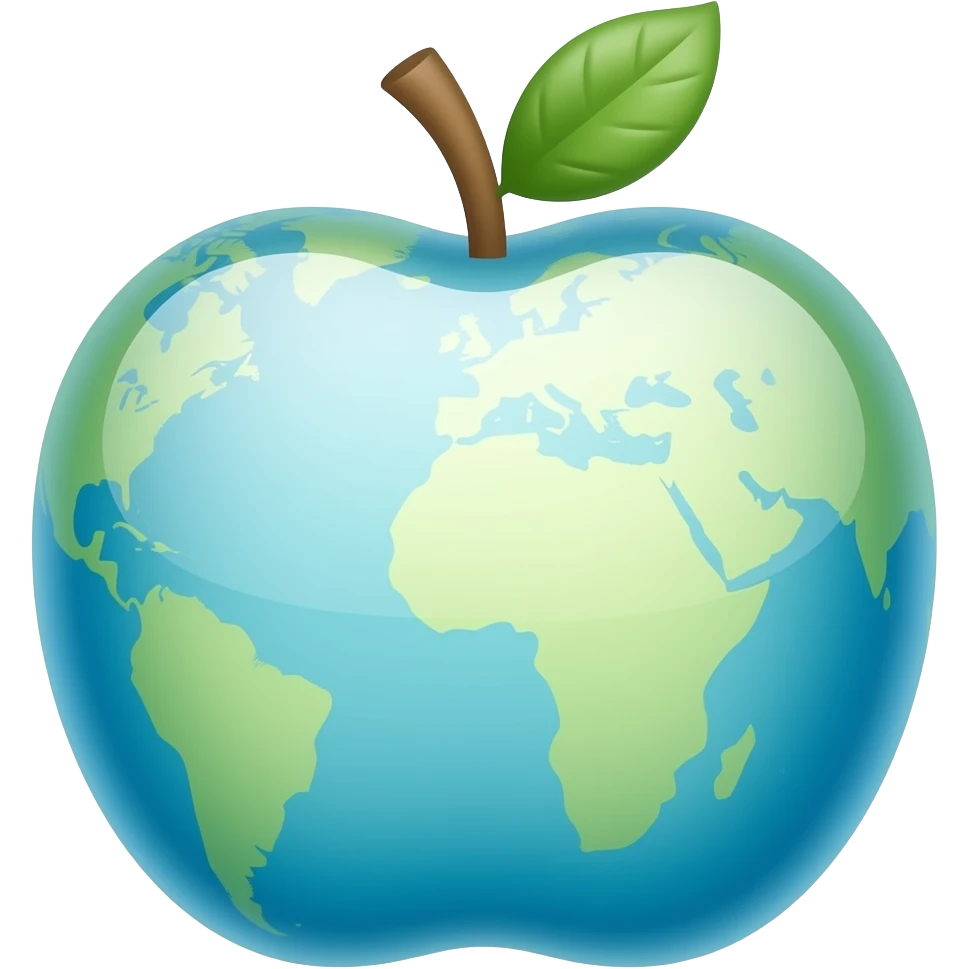 make growupsocial logo with apple liquid style emoji