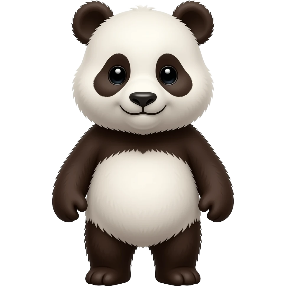 A brown panda emoji