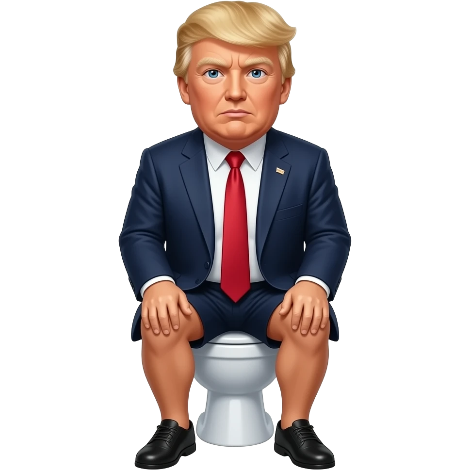Donald trump on toilet emoji