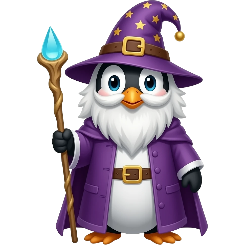 Penguin Wizard emoji