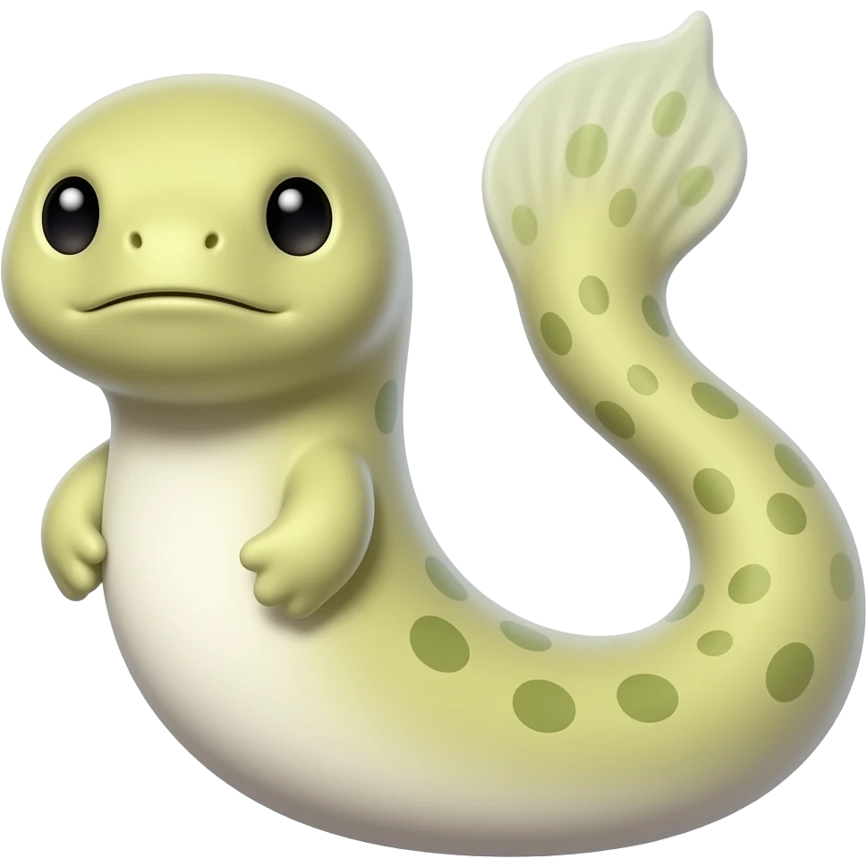 Cute simple slime eel emoji emoji
