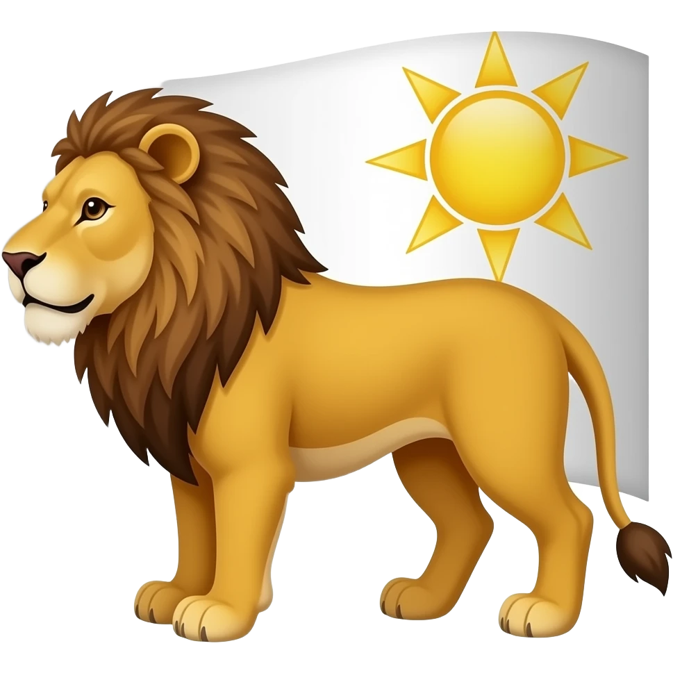 پرچم شیر و خورشید emoji