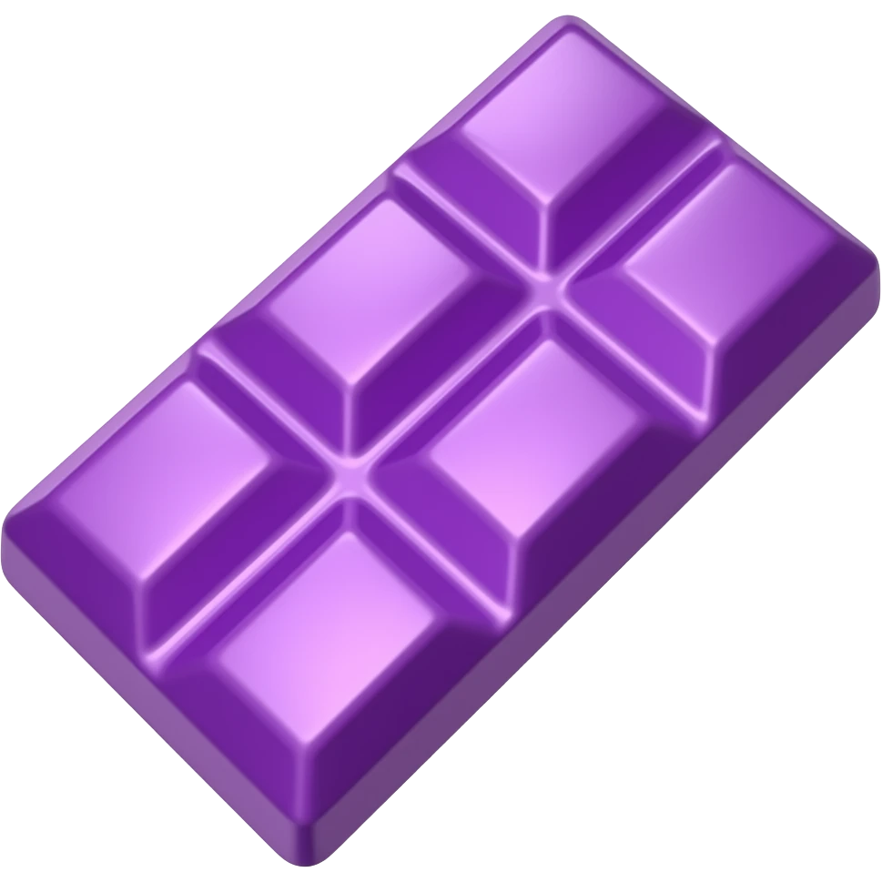 violet Chocolate bar emoji