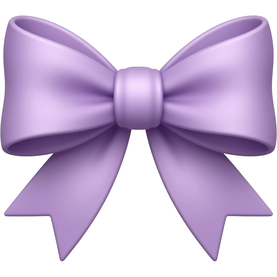Fiocco viola chiaro emoji