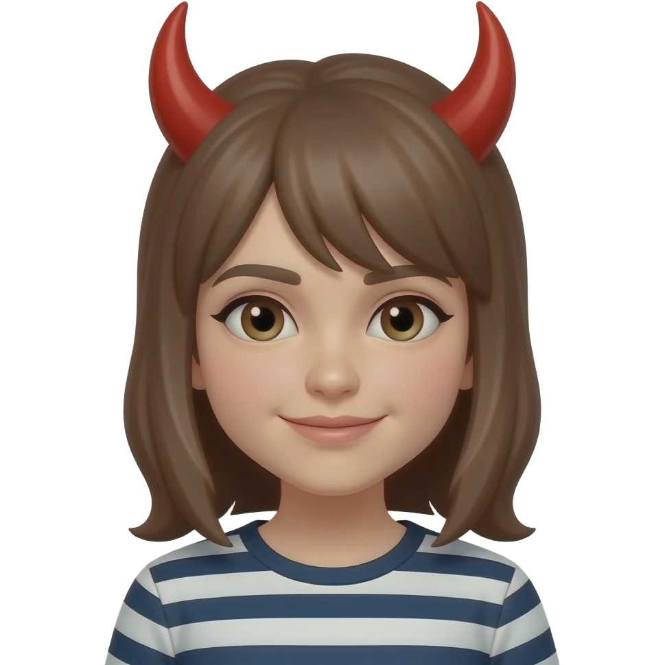 With devil horns emoji