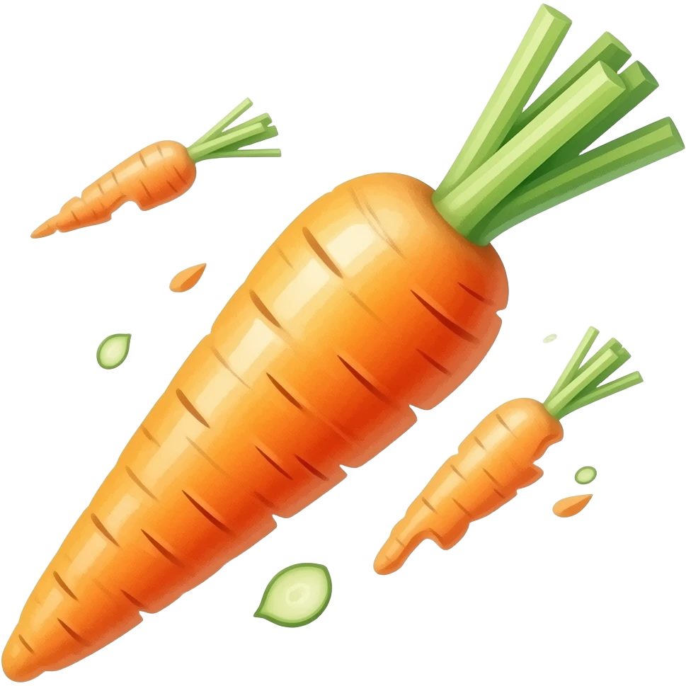 морковь акварельный emoji