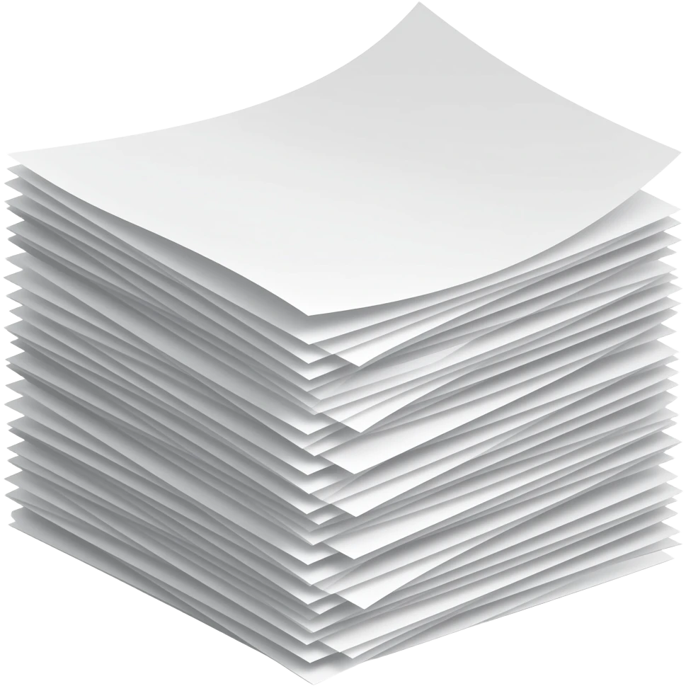Can you generate a pile of papers in order emoji