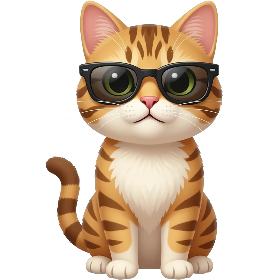 Cat wearing sunglasses emoji