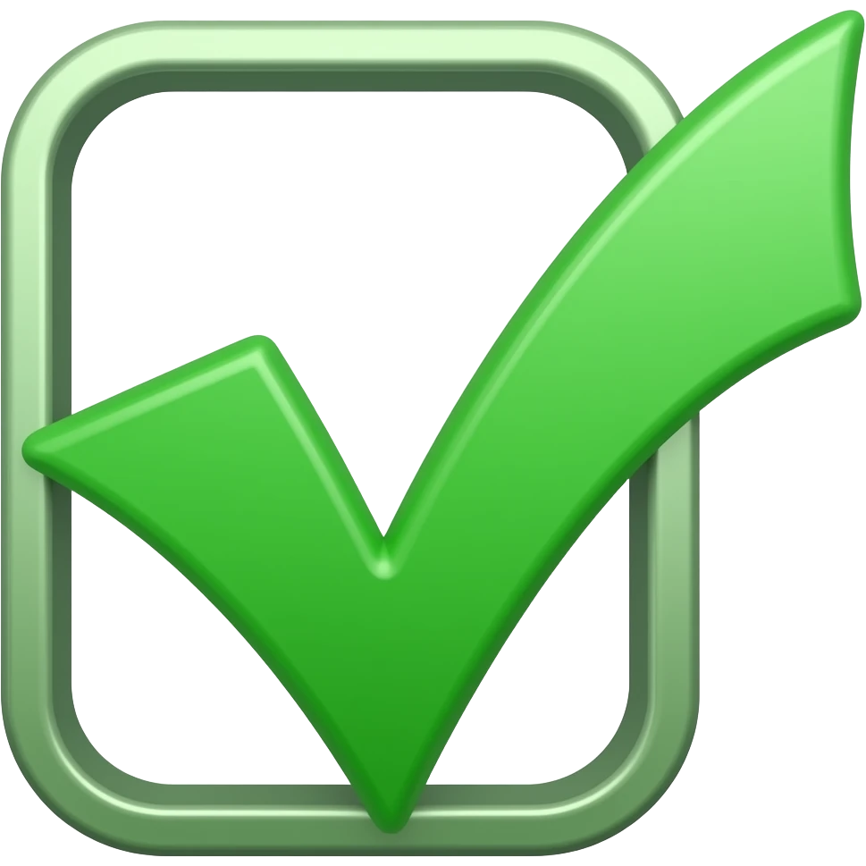 checkmark emoji