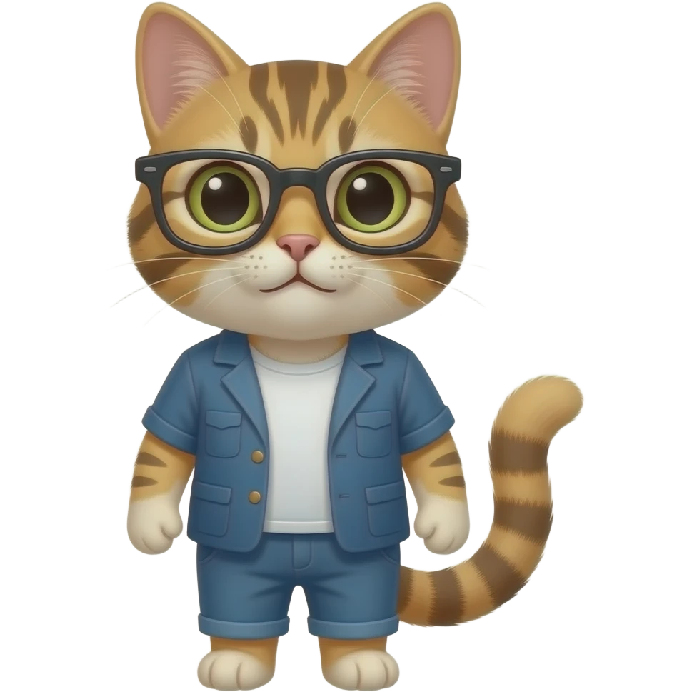 cat wearing the boys glasses emoji