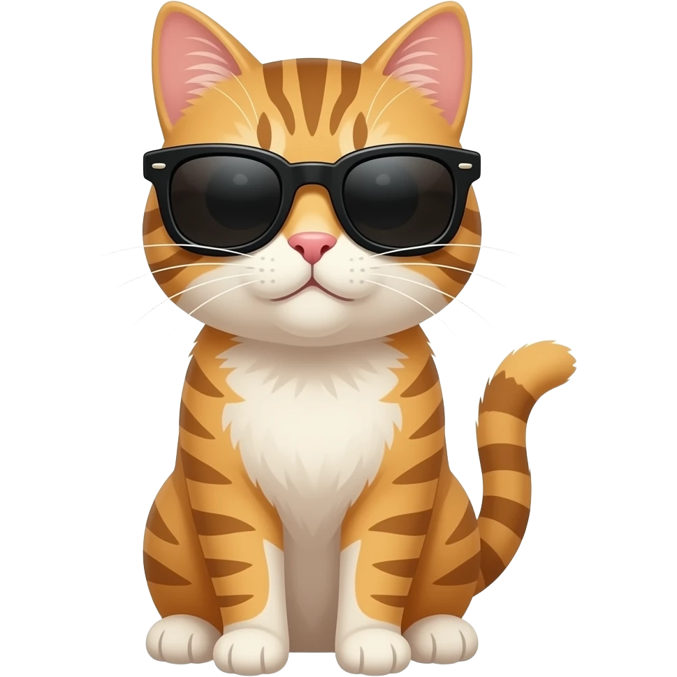 Cat wearing sunglasses emoji