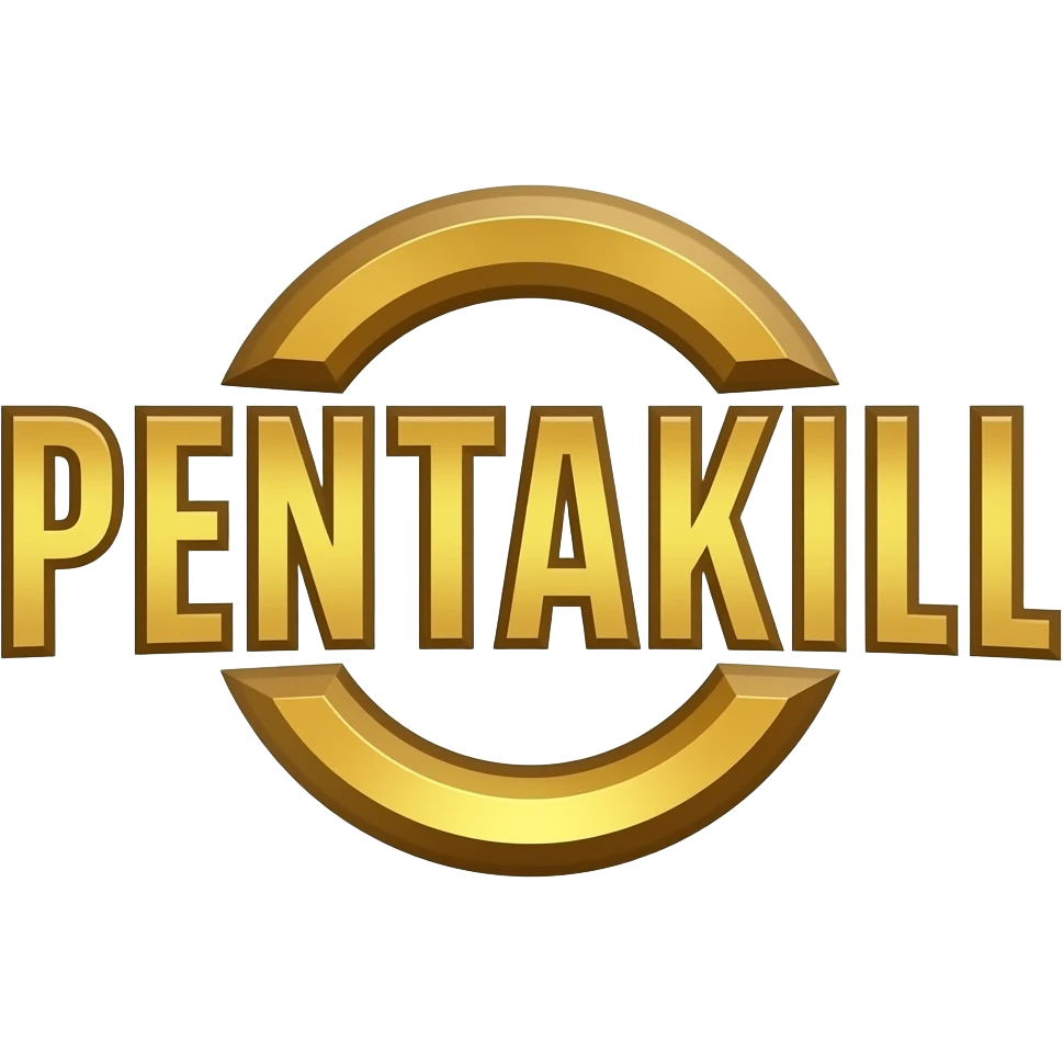 the word PENTAKILL in big bold capital letters emoji