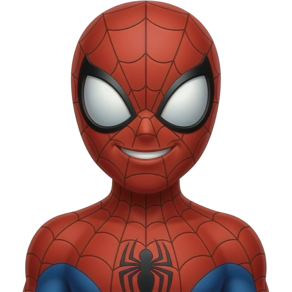 Spiderman smiling emoji