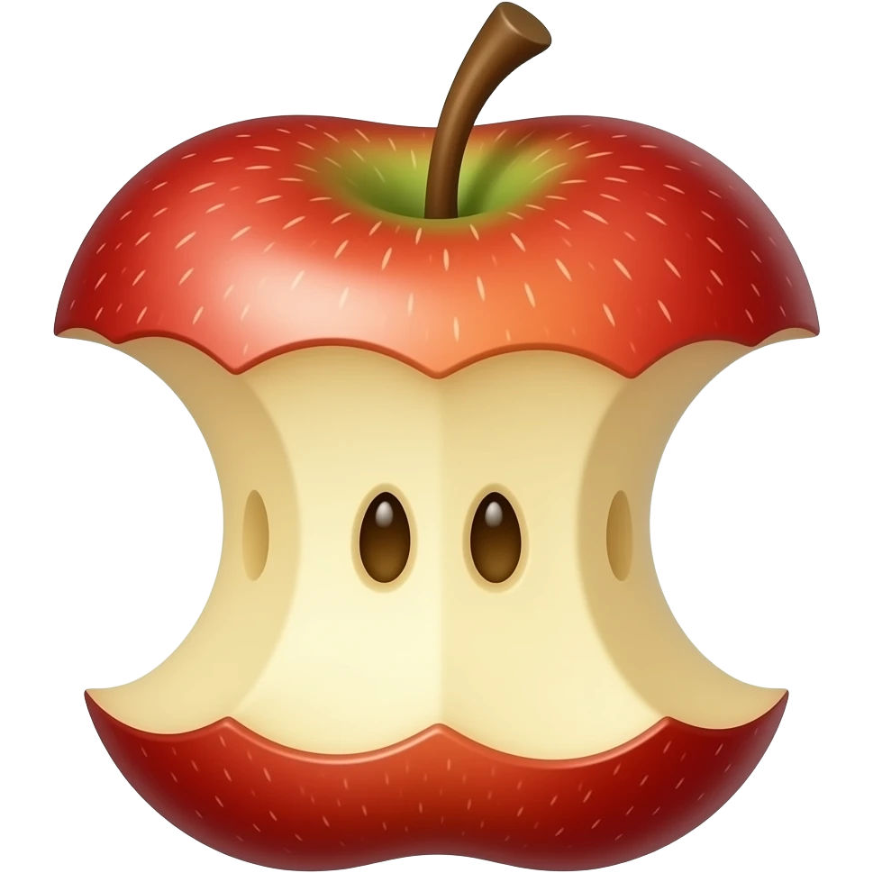 Isırılmış elma emoji
