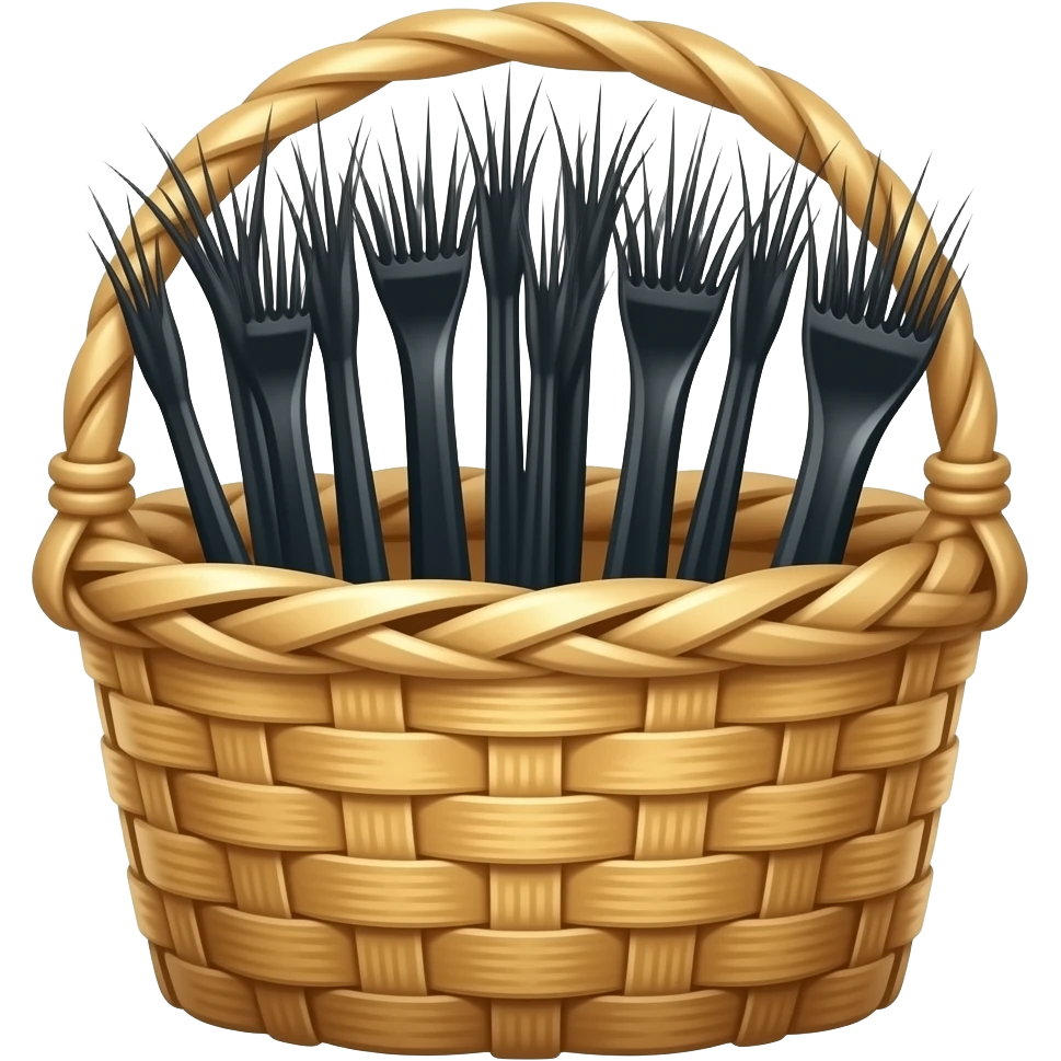 Basket full of lash extensions emoji