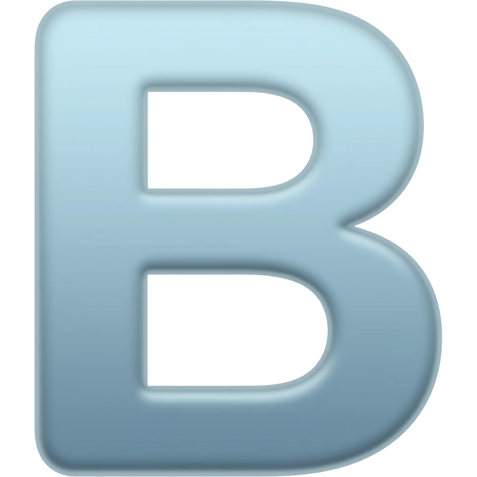 B emoji